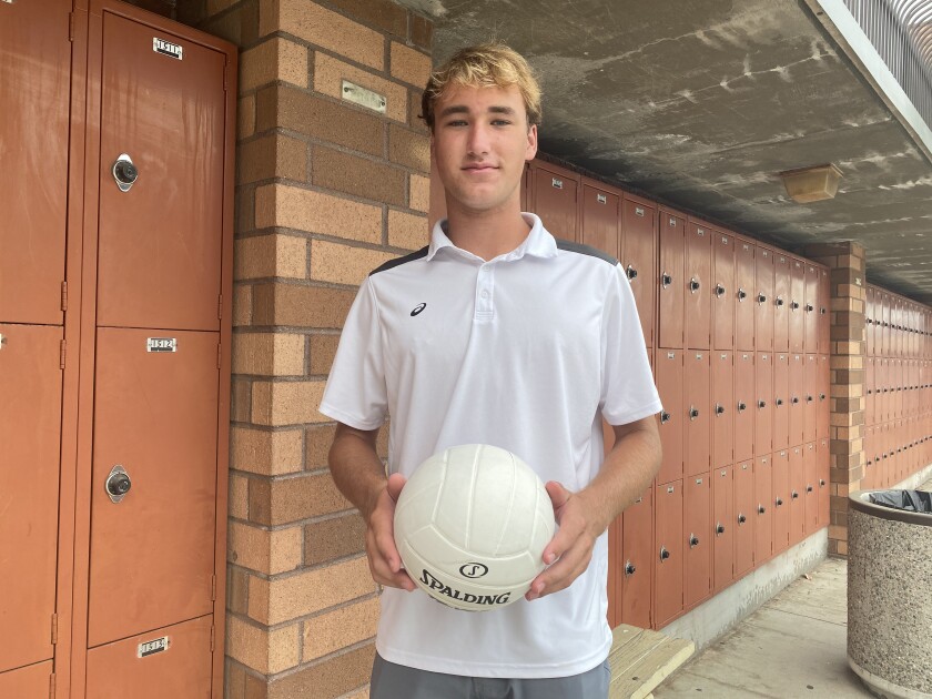 Junior volleyball player Dillon Klein of Loyola
