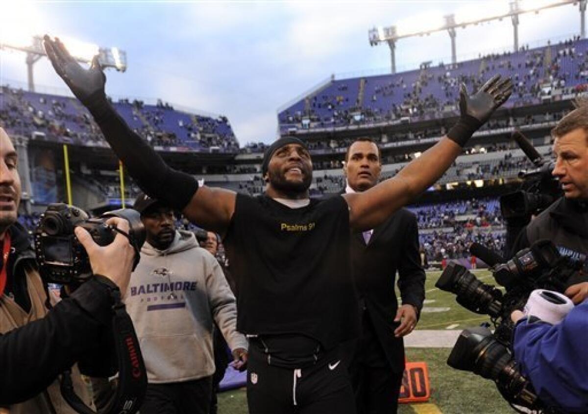 Watch Ray Lewis' final dances in Baltimore (VIDEO)