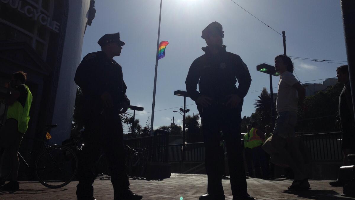 Police have stepped up their presence in San Francisco's Castro District, following the deadly attacks on a gay nightclub in Orlando.