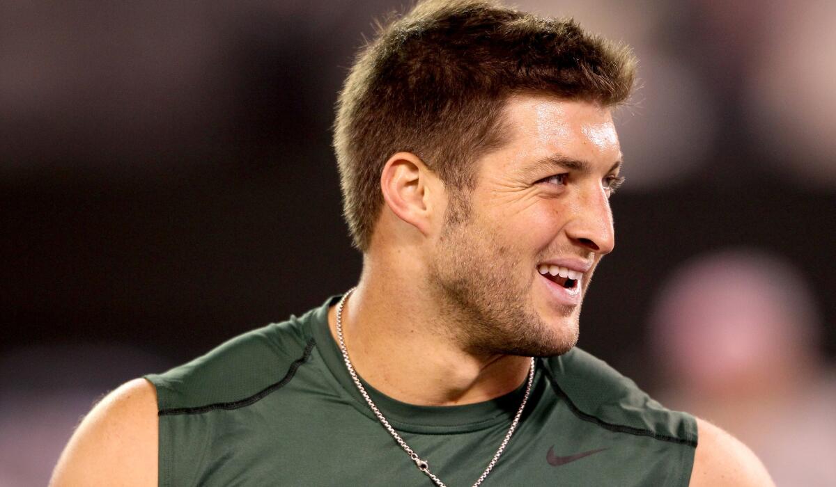 Tim Tebow has previously played for the Broncos, Jets and Patriots.