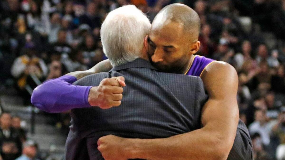 Kobe Bryant remembered by San Antonio Spurs coach Gregg Popovich
