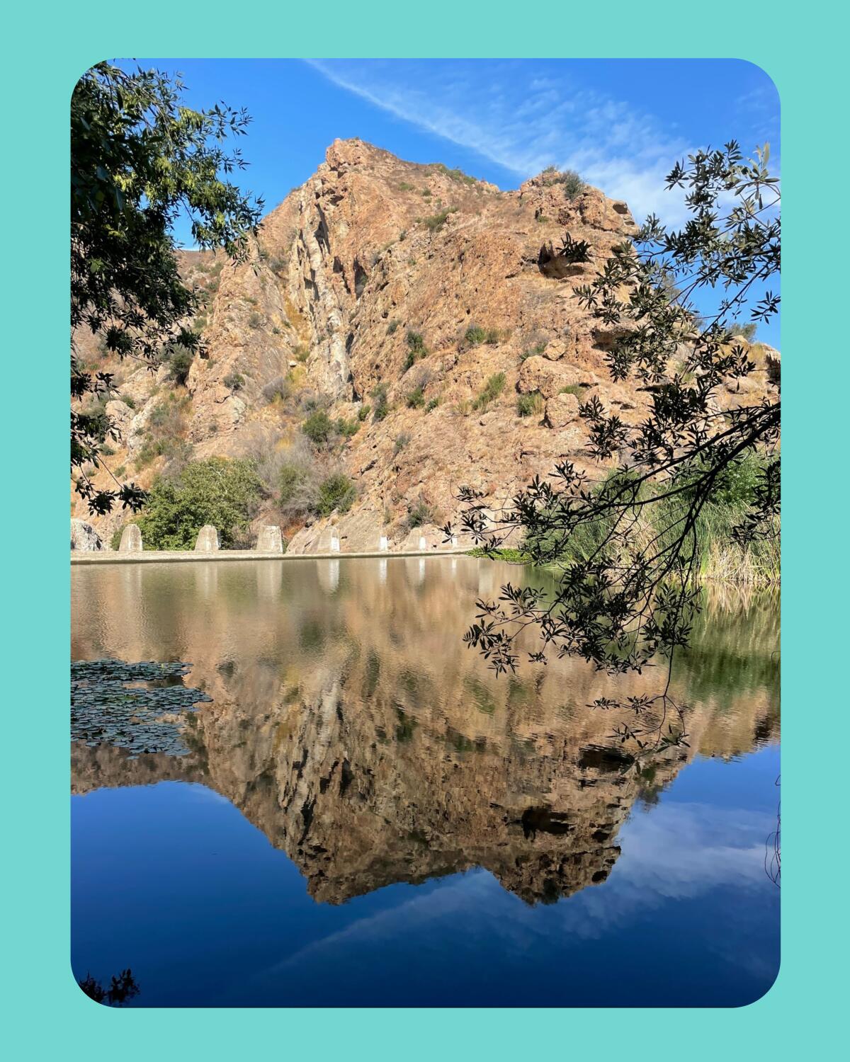 Century Lake Dam in Malibu Creek State Park.