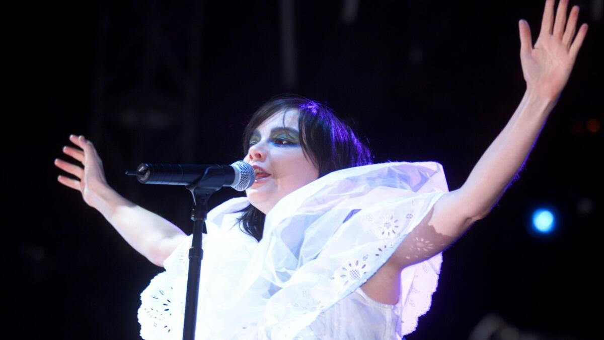 Bjork at Coachella in 2002.