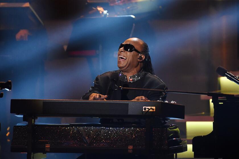 Stevie Wonder performs during the finale.