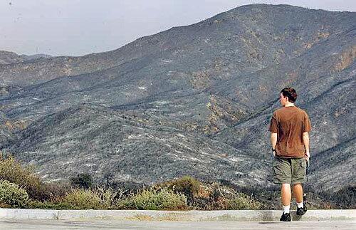 Charred mountains