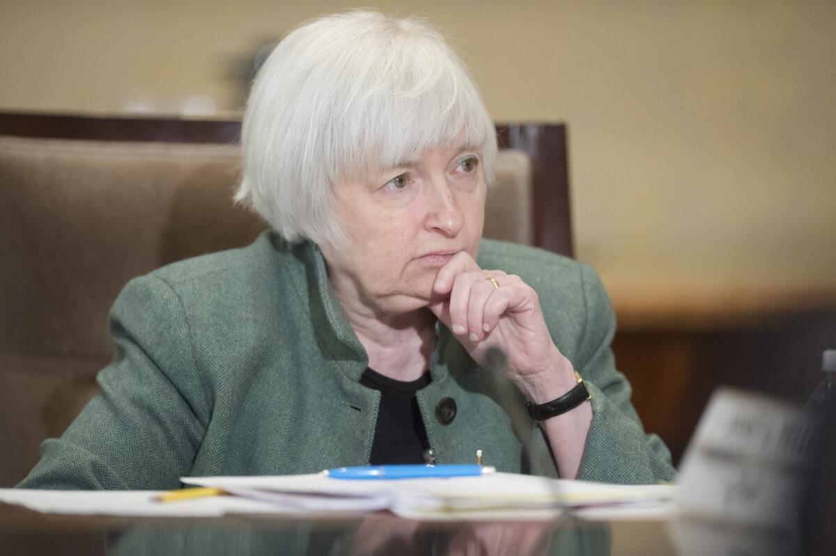 Federal Reserve Chairwoman Janet L. Yellen attends an open meeting of the Board of Governors of the Federal Reserve System in Washington on March 4.