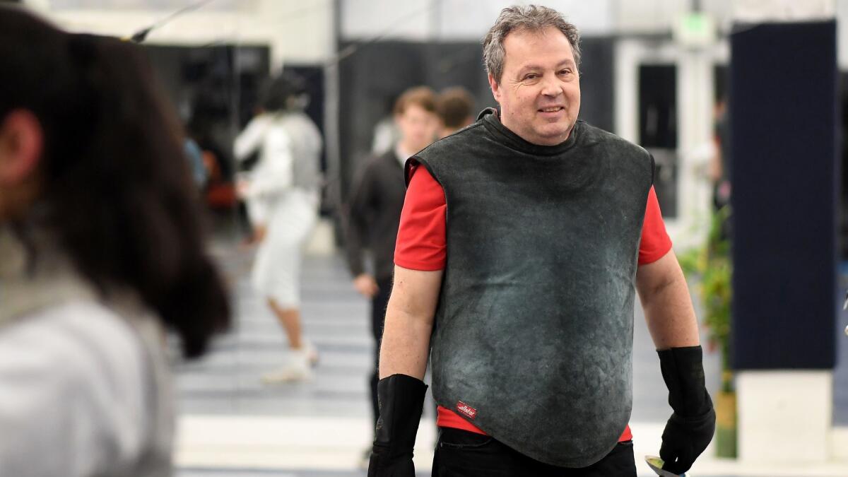 Greg Massialas teaches at Massialas Foundation Fencing Club in San Francisco.