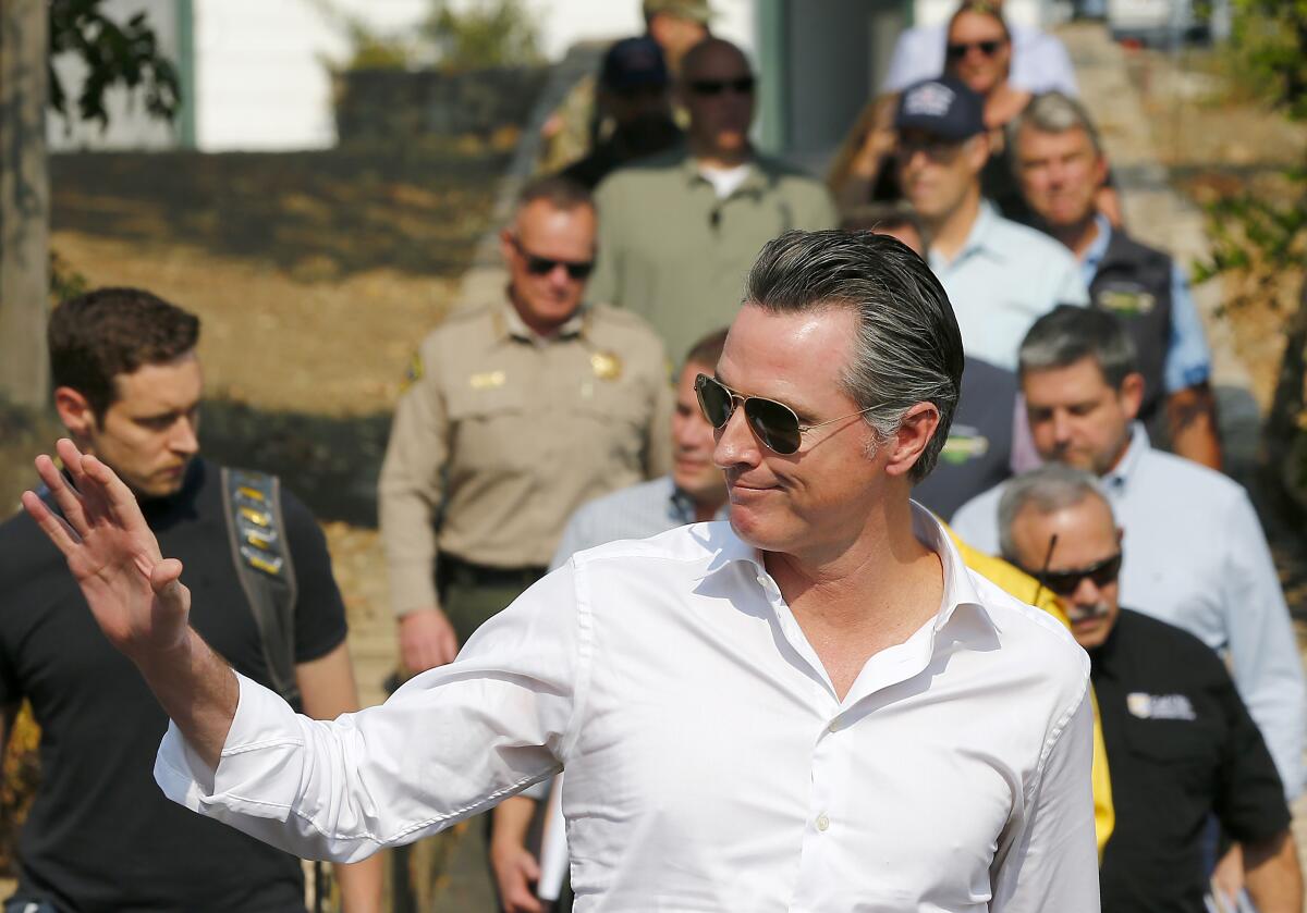 California wildfires: Gov. Newsom juggles multiple disasters at once - Los Angeles Times