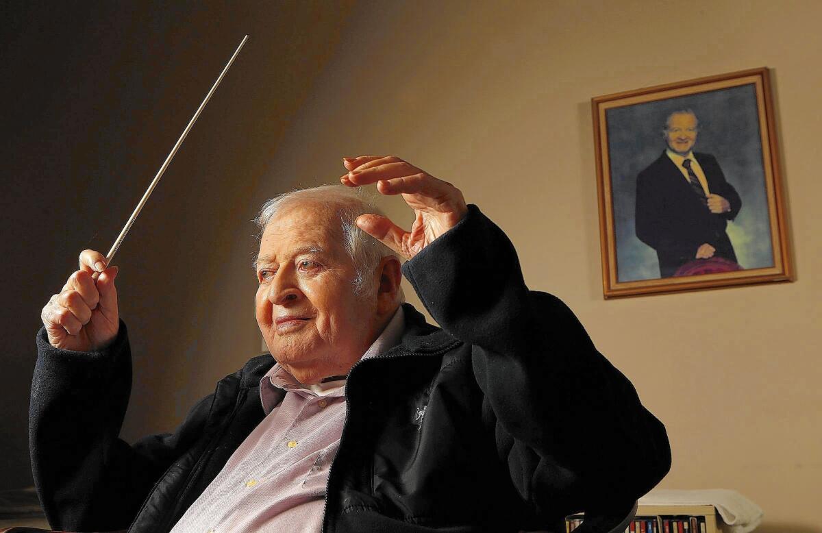Conductor Alvin Mills, 94, is retiring from the Brentwood-Westwood Symphony Orchestra after 63 years.