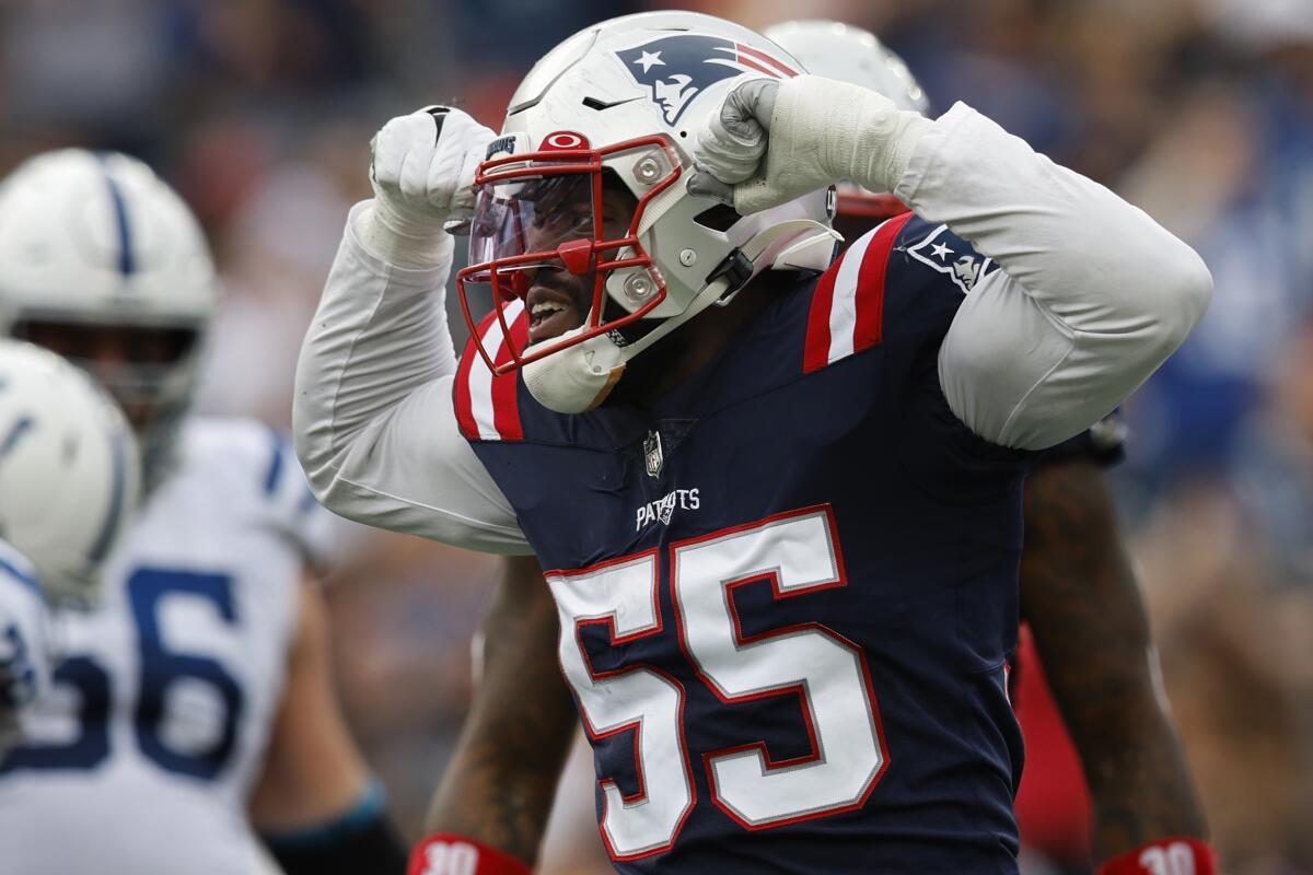Pats get 9 sacks in dominant 26-3 victory over Colts - The San