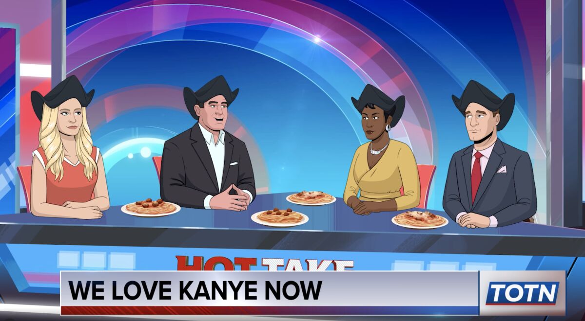 an animate news panel