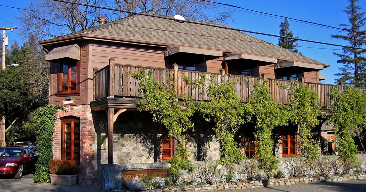 The exterior of the famed French Laundry restaurant in Yountville, Calif.