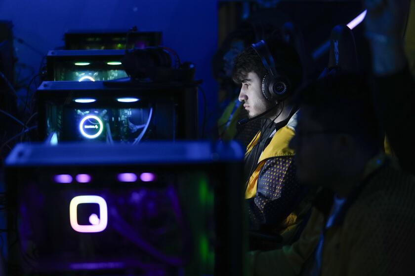 Colombia's Juan Sandoval competes in the esports championship at the Pan American Games in Santiago, Chile