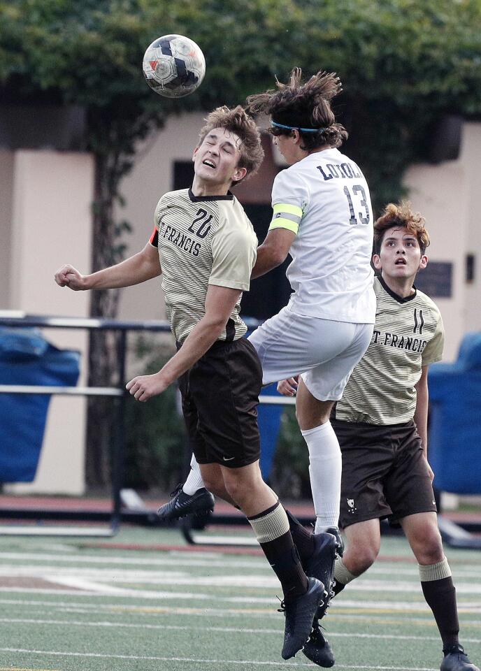 Photo Gallery: St. Francis vs. Loyola in Mission League boys' soccer