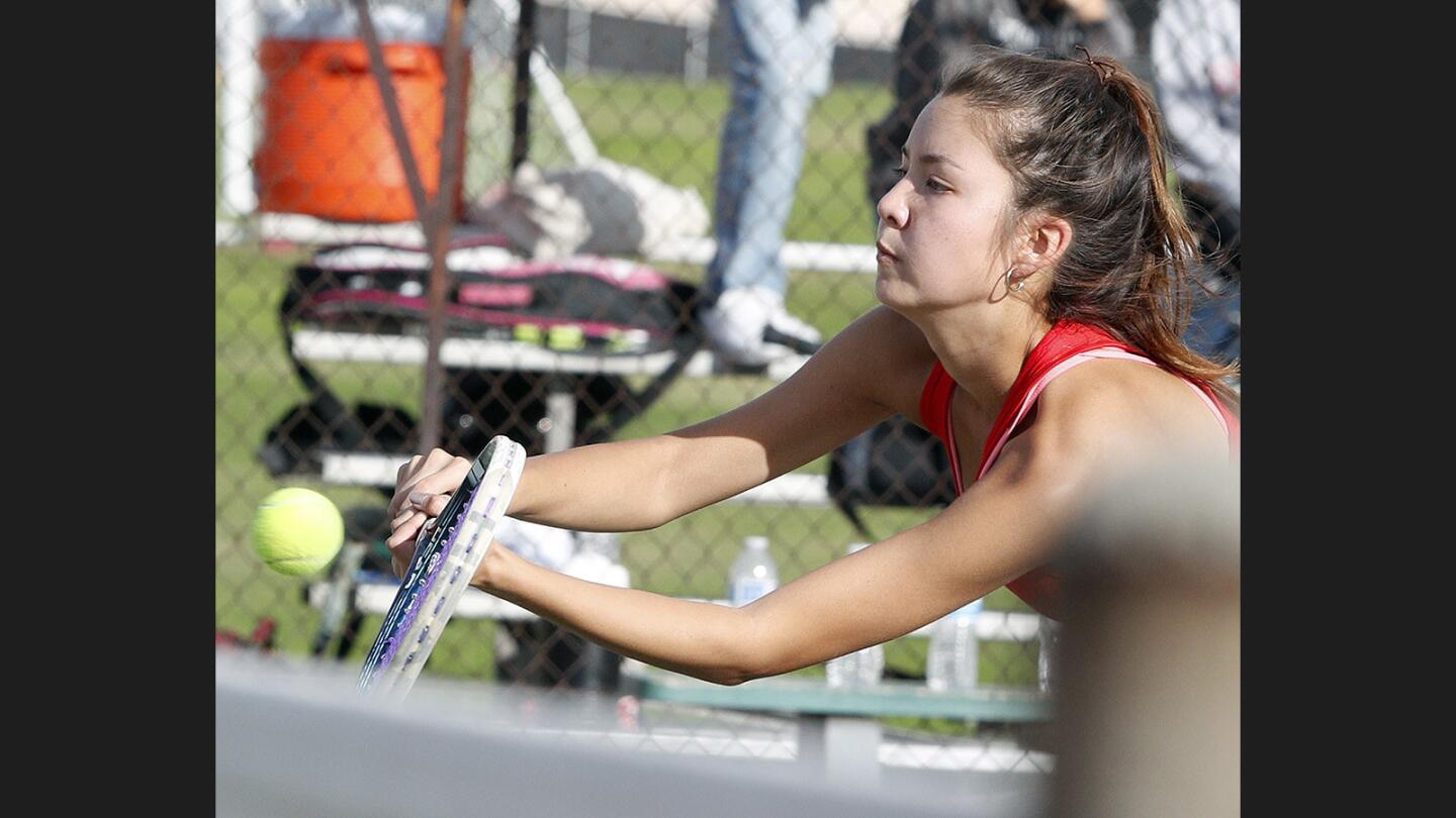 Photo Gallery: Glendale vs. Hemet in CIF semifinal girls' tennis