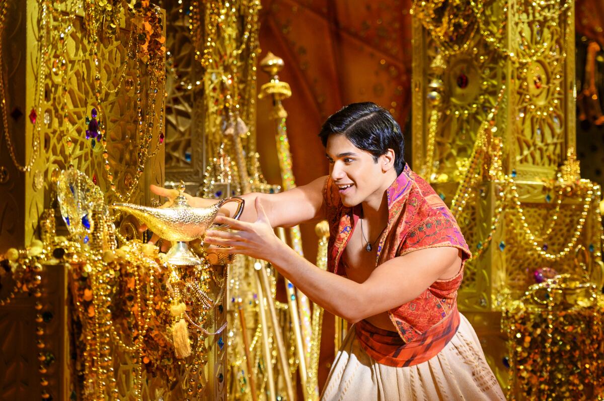 A scene from the North American tour of "Aladdin."