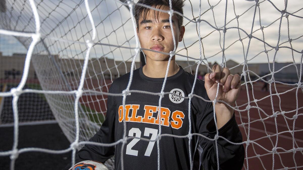 Brandon Bui scored in consecutive matches to lead the Oilers to Wave League victories over Marina and Laguna Beach.