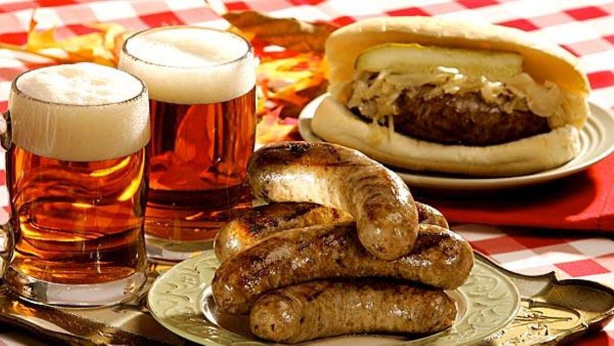 Brats and beer -- what could be better for tailgating or Oktoberfest?