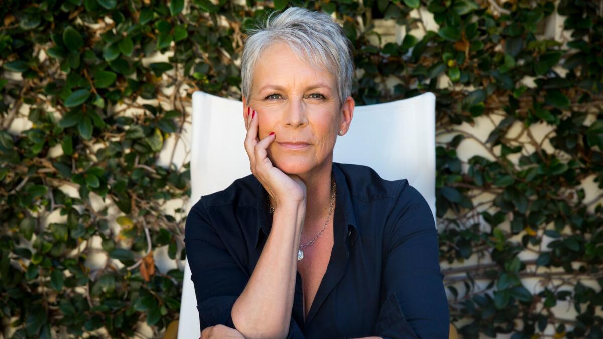 Jamie Lee Curtis at her Los Angeles-area home in 2015.