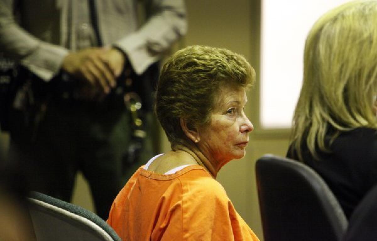 Lois Goodman appears in a Van Nuys courtroom earlier this year.