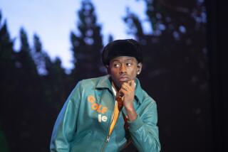 Tyler, The Creator performs on the Frank Stage on the final day of the three-day Day N Vegas hip-hop music festival