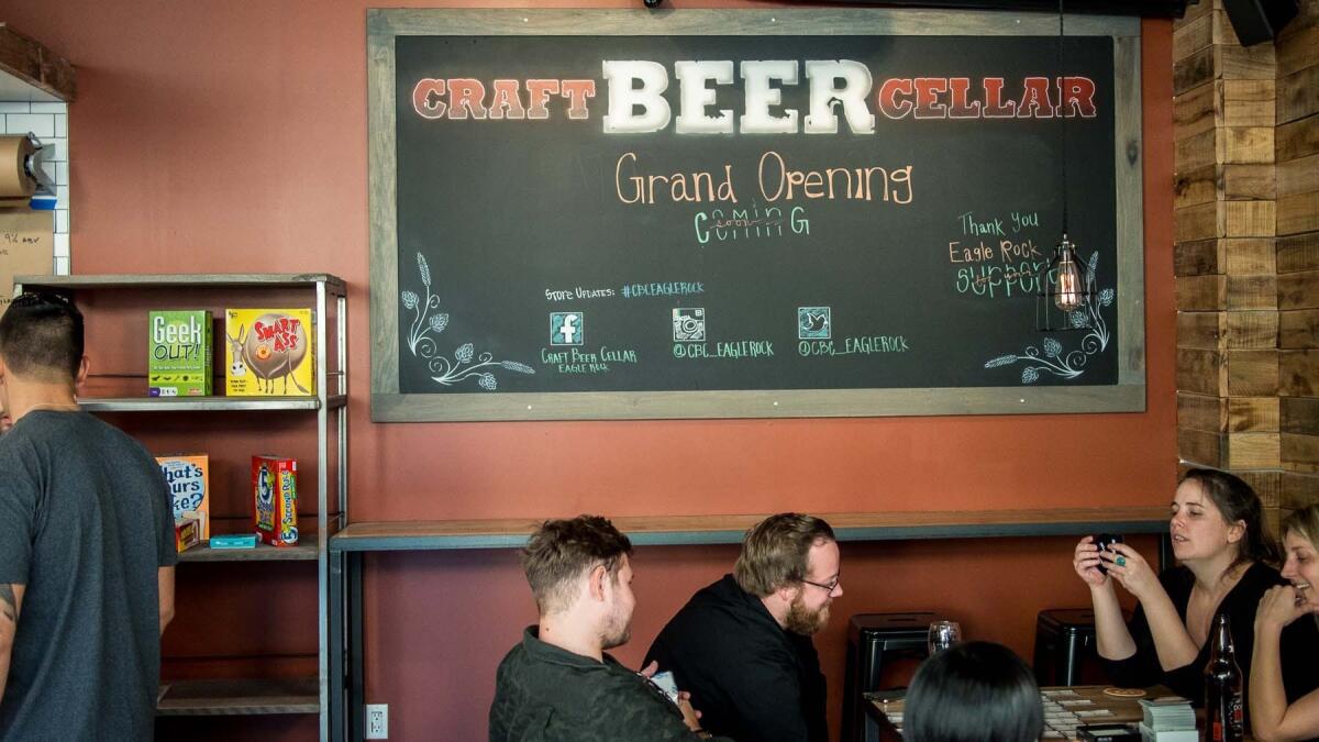 Craft Beer Cellar, a new retail space and tasting room, is now open in Eagle Rock.