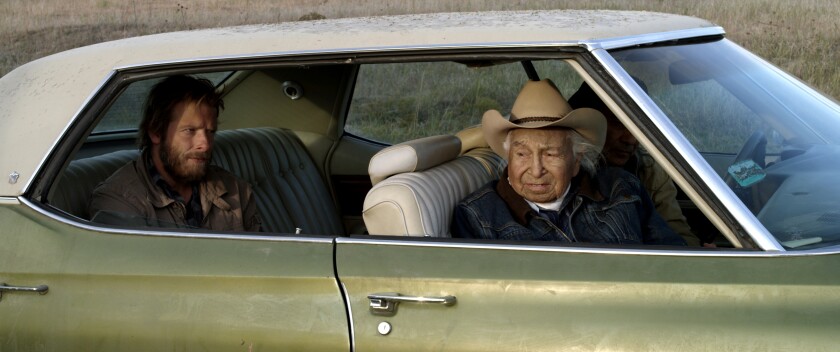 Christopher Sweeney, left, and Dave Bald Eagle in the movie "Neither Wolf Nor Dog."