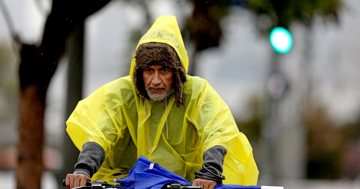Rain showers dampen MLK Day holiday in Southern California