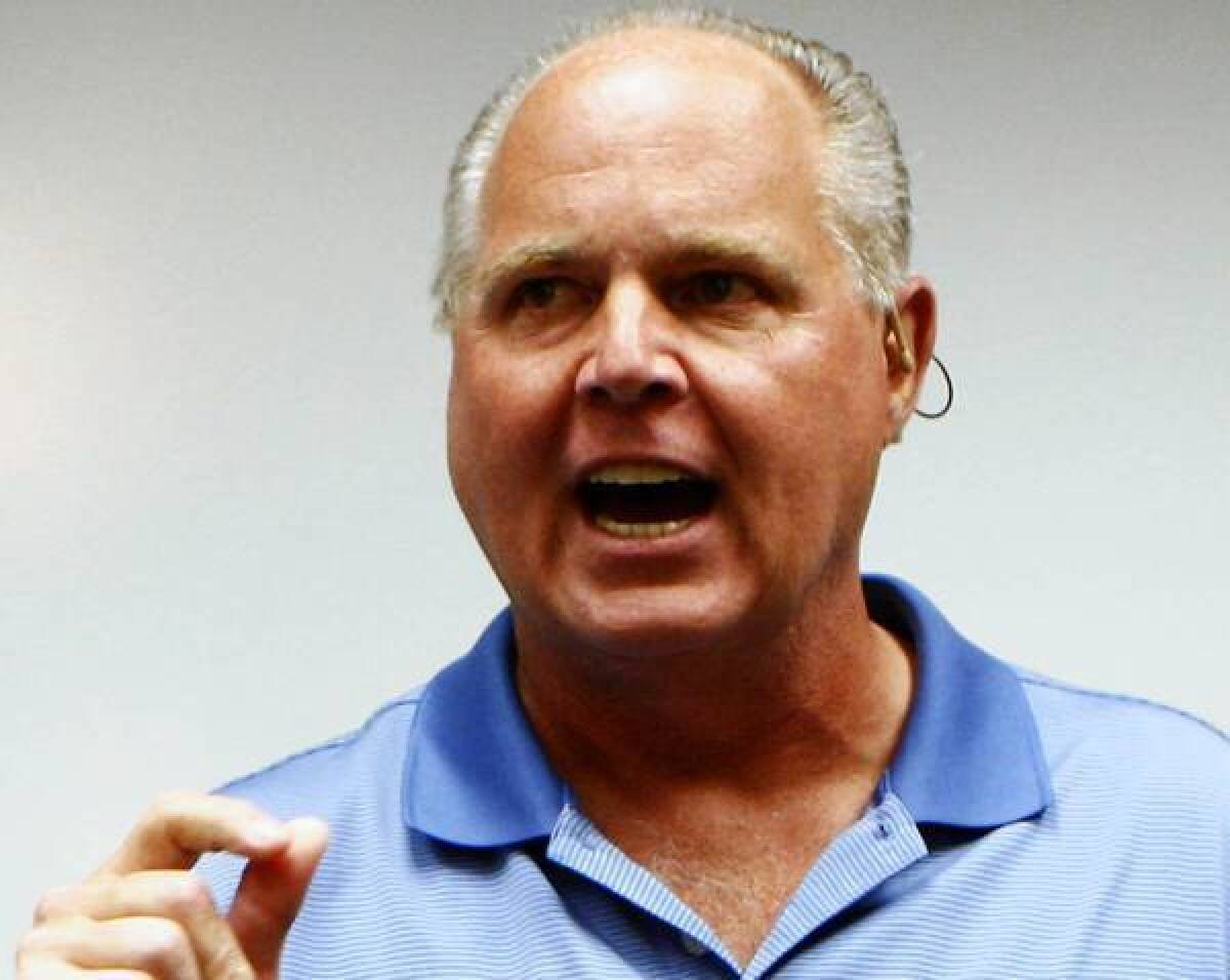 Rush Limbaugh’s talk show helped KFI-AM widen its lead in ratings for November.