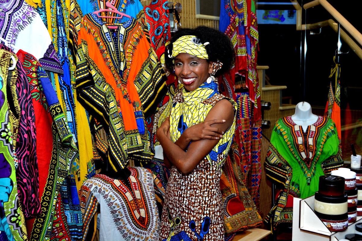 An artisan sells African-style clothing at Kuumba Fest, which returns Feb. 24 to 27.