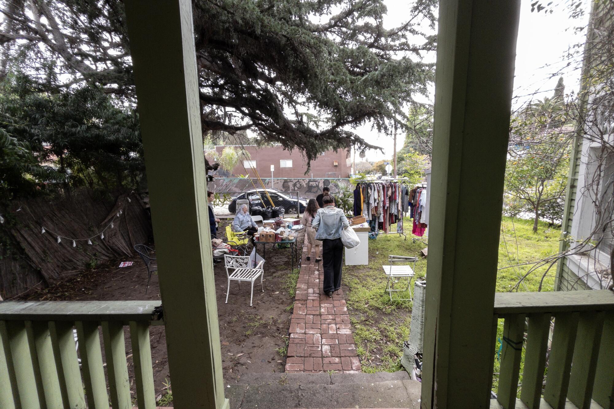 Lupe Breard holds a yard sale to help get rid of decades of belongings
