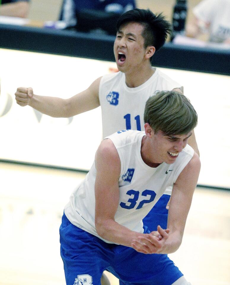 Photo Gallery: Crescenta Valley vs. Burbank in Pacific League boys’ volleyball