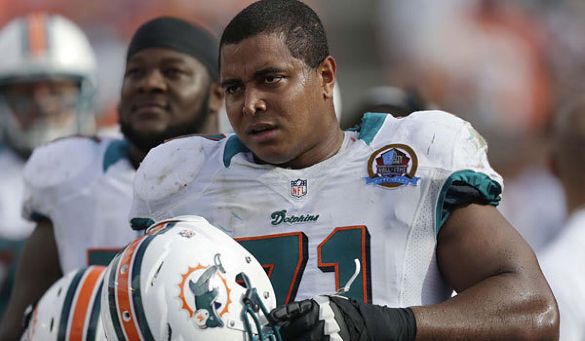 Ex-Dolphins player Jonathan Martin talks to NBC News about bullying - Los  Angeles Times