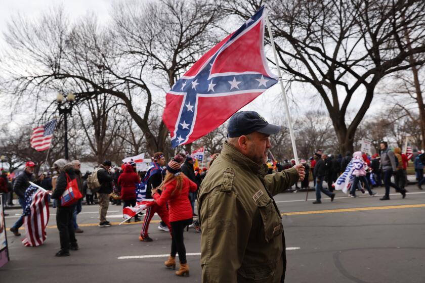 WASHINGTON, DC - JANUARY 06: Crowds arrive for the "Stop the Steal" rally on January 06, 2021 in Washington, DC. Trump supporters gathered in the nation's capital today to protest the ratification of President-elect Joe Biden's Electoral College victory over President Trump in the 2020 election. (Photo by Spencer Platt/Getty Images)