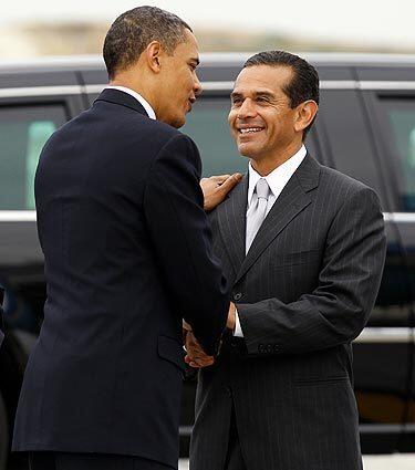 Obama and Villaraigosa