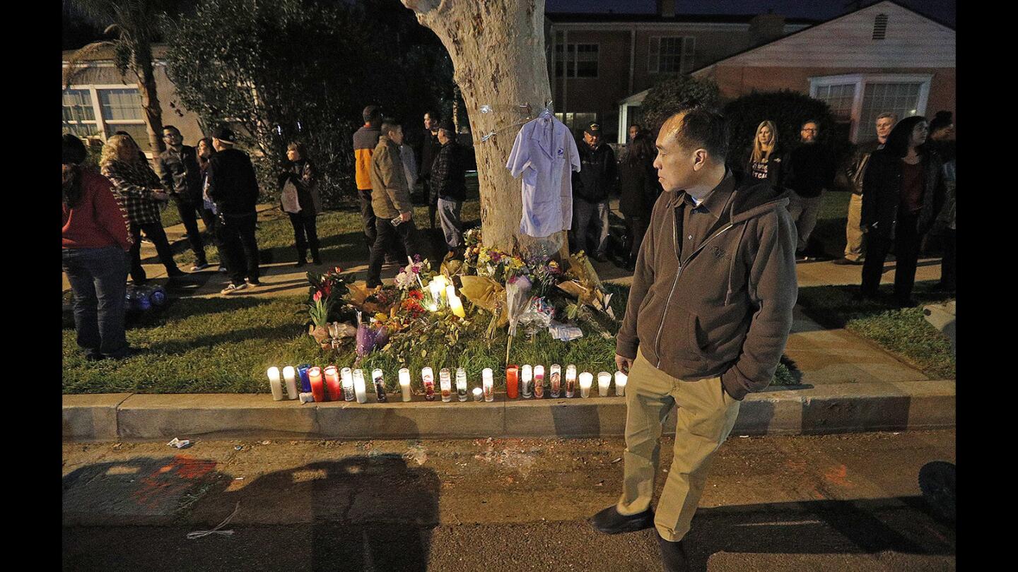 Photo Gallery: Shrine and Ghost Bike memorial for fallen bicyclist