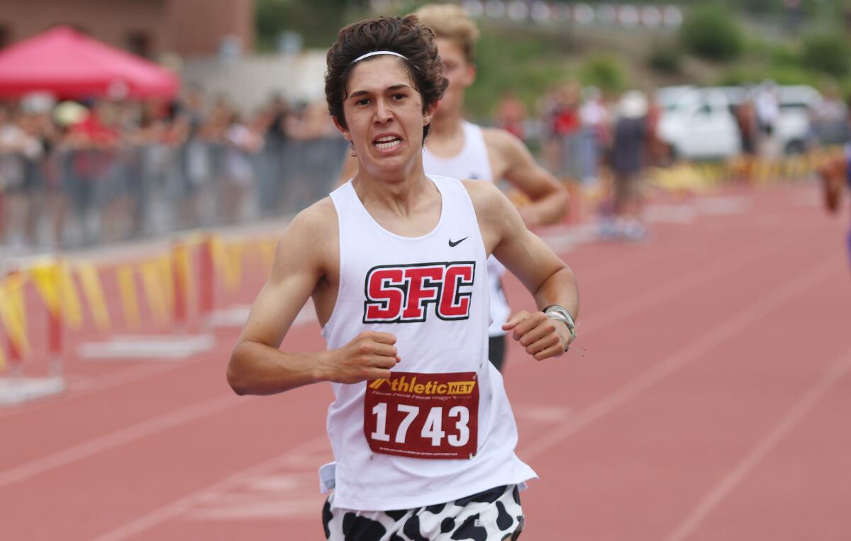 Evan Smith of Santa Fe Christian posted a fourth place finish.