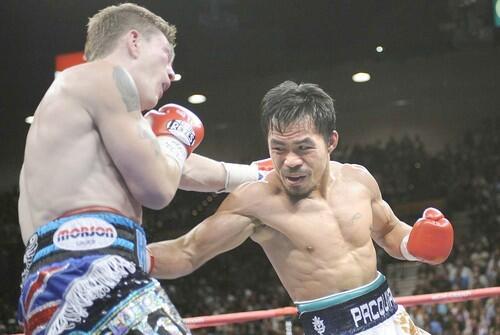 Manny Pacquiao second-round barrage