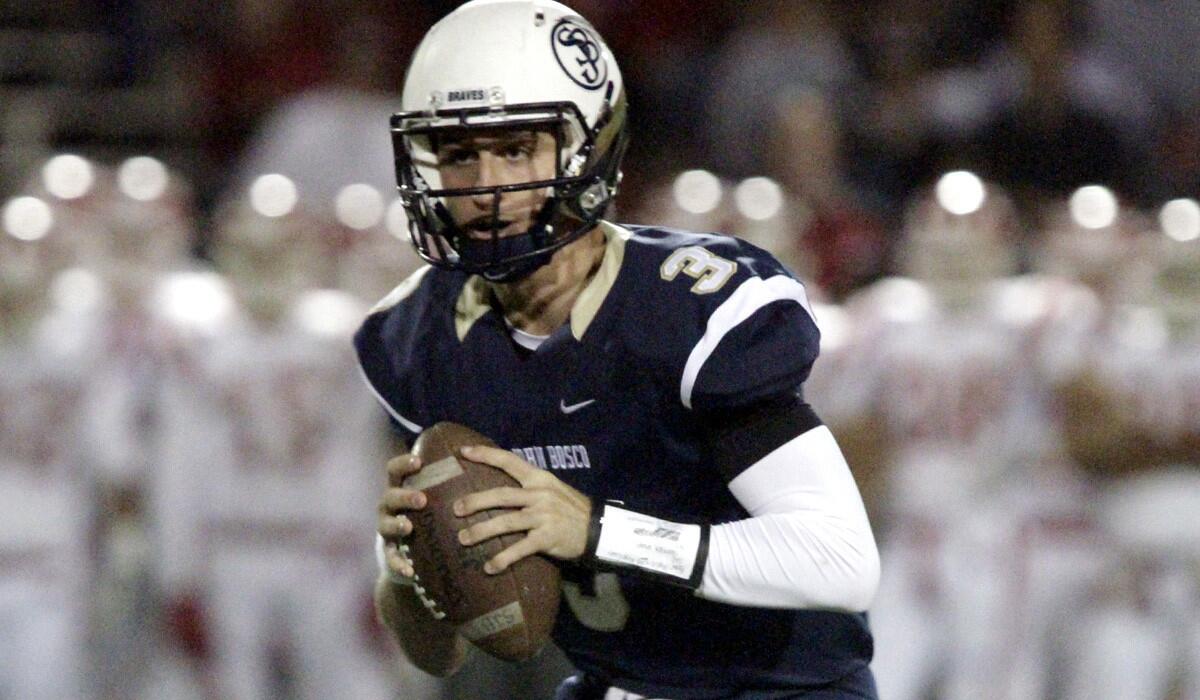 Quarterback Josh Rosen and St. John Bosco opened the season with a 63-14 victory over Honolulu St. Louis. The Braves are 3-0 heading into a showdown with Las Vegas Bishop Gorman.