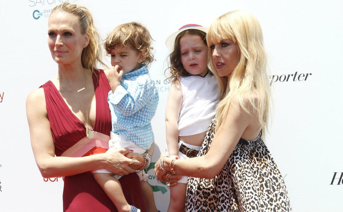 Event cohosts Molly Sims, left (with son Brooks), and Rachel Zoe (with son Skyler) on the red carpet at last year's Super Saturday L.A. fundraiser in Santa Monica. Sims and Zoe will return as hosts this year.