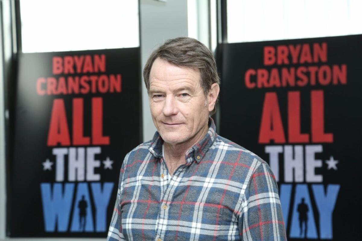 Bryan Cranston at the "All The Way" press preview in New York on Wednesday.