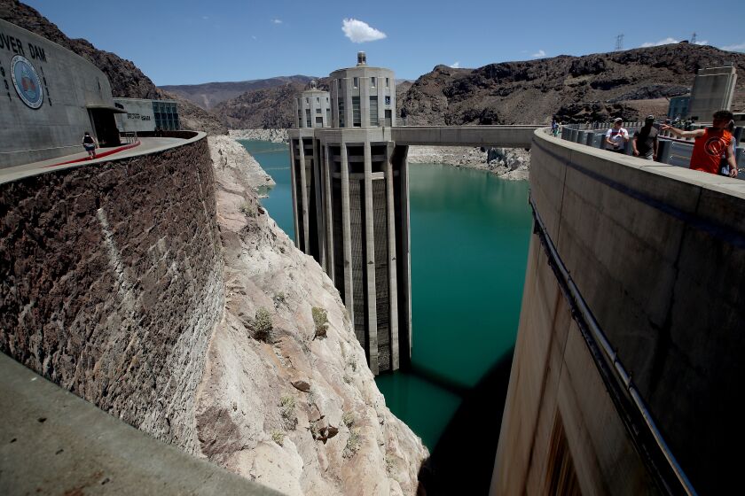 Scenes around Lake Mead as persistent drought drives water levels to their lowest point in history.