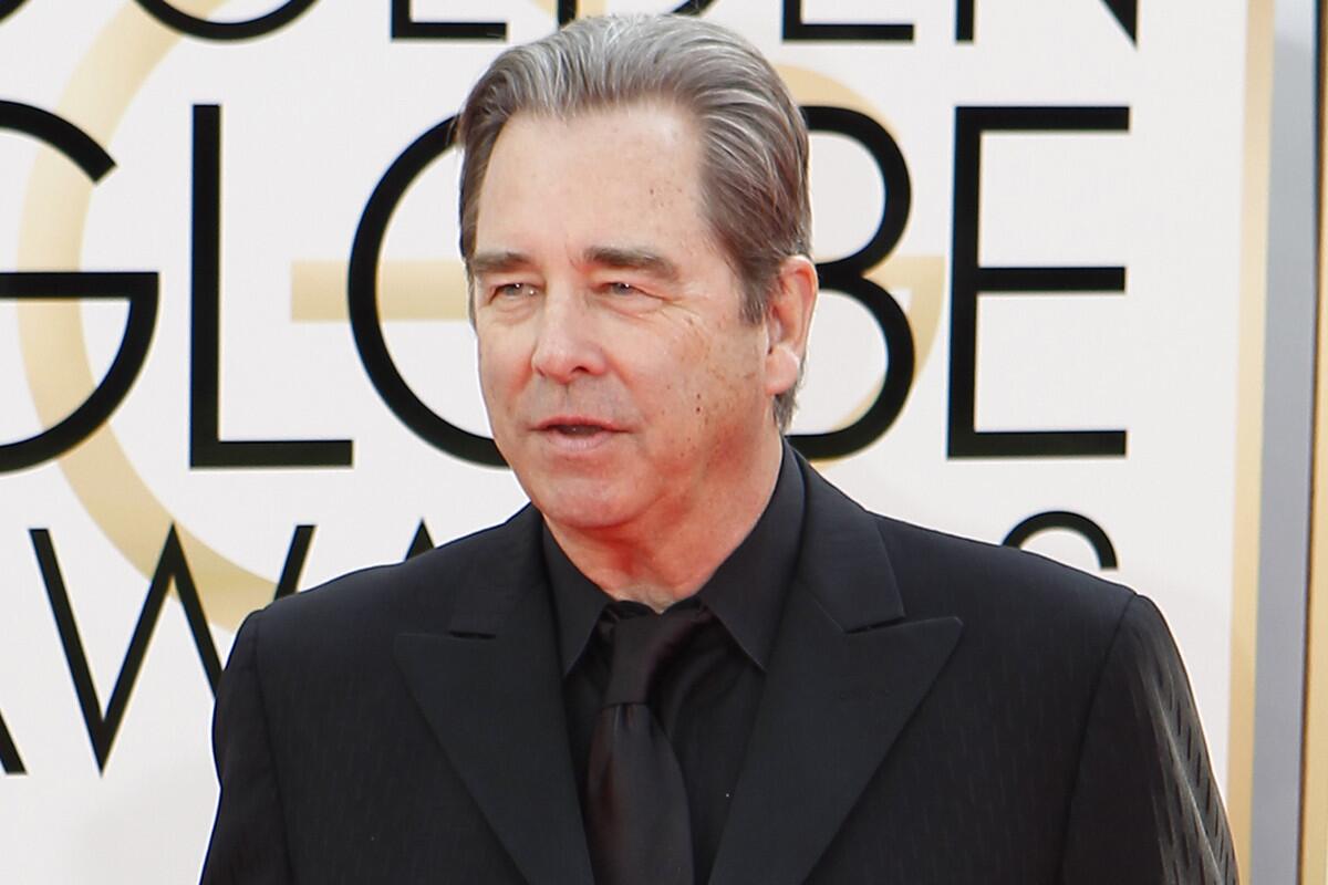Beau Bridges arrives for the 71st Annual Golden Globe Awards show at the Beverly Hilton Hotel on Sunday.