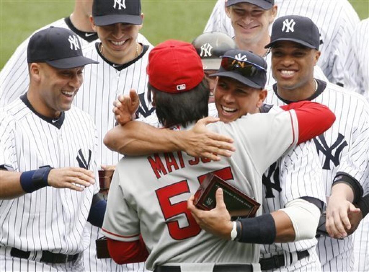 Matsui, an Old Hand, Comes Through at New Stadium - The New York Times