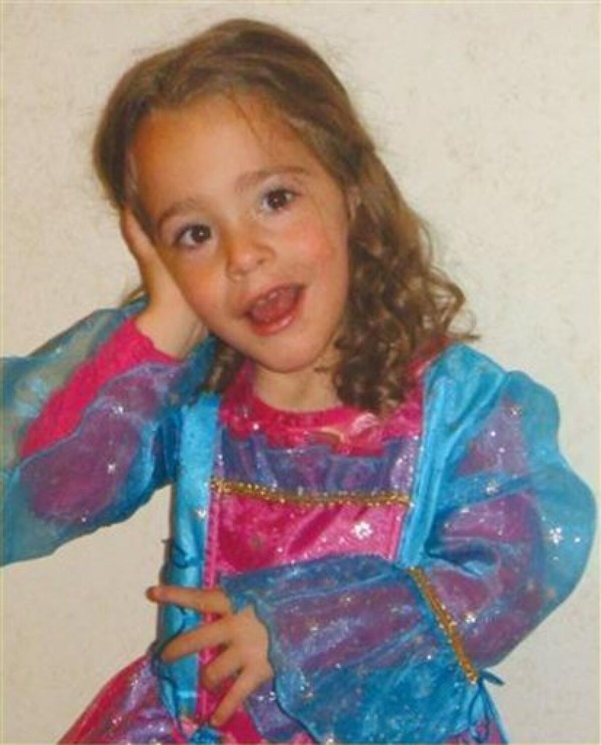 An undated photo of 4-year-old Paulette Gebara Farah whose family reported her missing on the outskirts of Mexico City