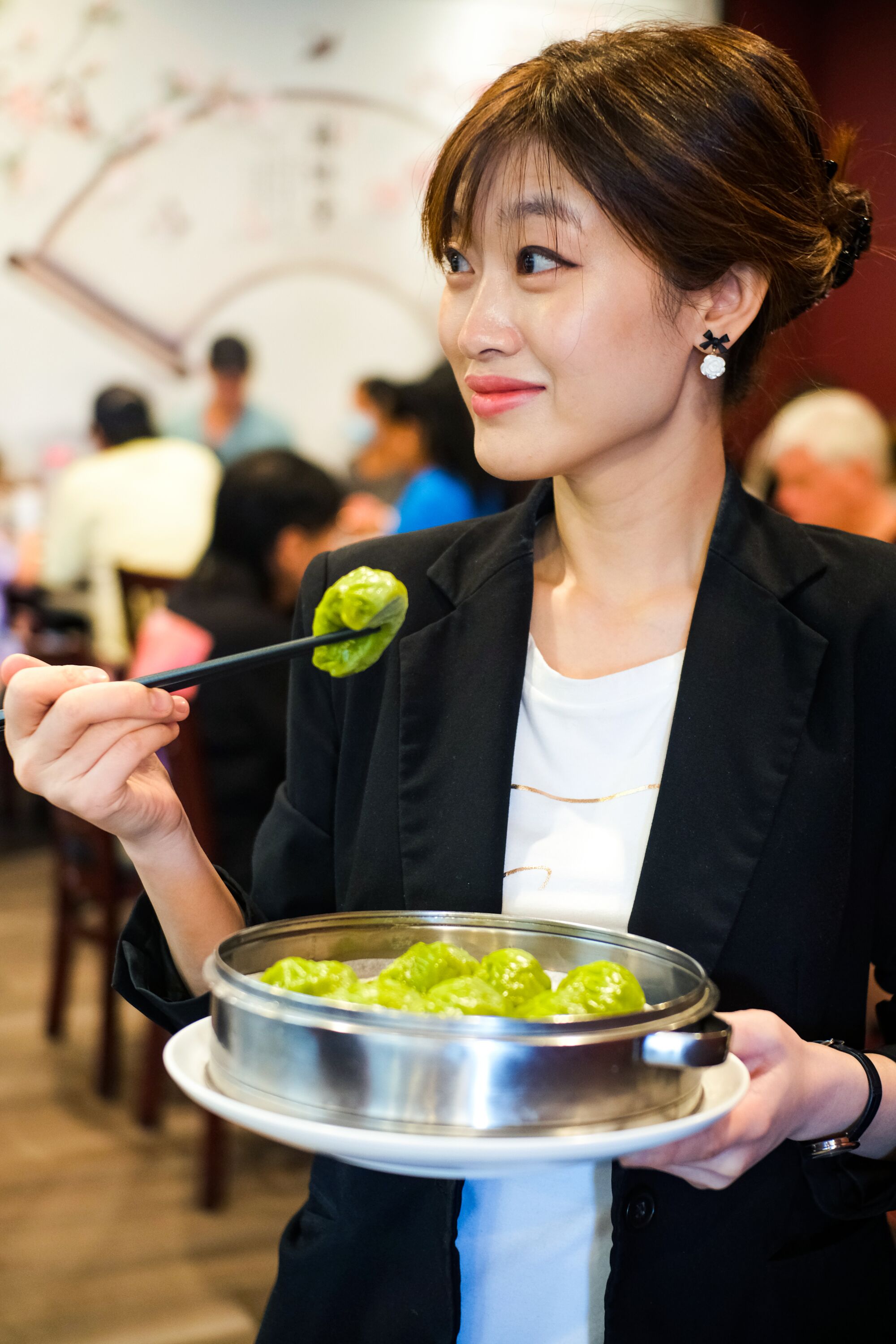 Shanghai Taste's vegetarian xiao long bao