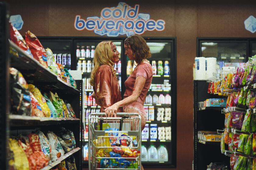 Gillian Anderson and Hannah Einbinder in a scene from "Teenage Sex and Death at Camp Miasma."