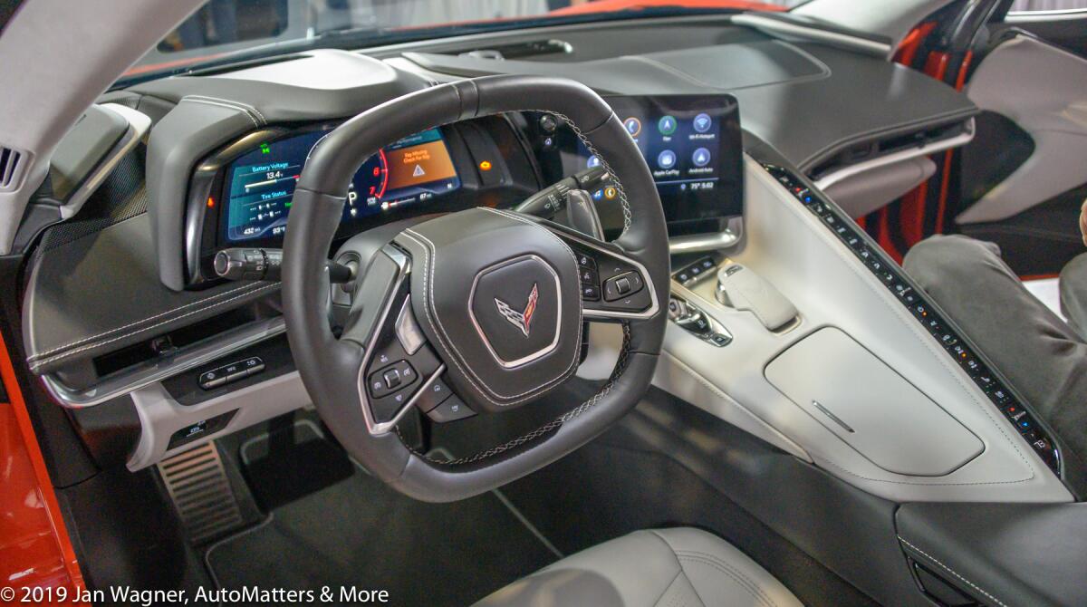 Interior of the new Corvette