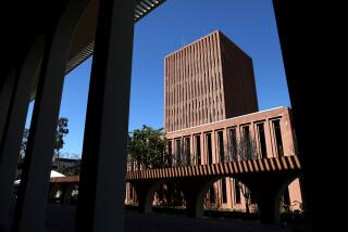 LOS ANGELES, CA - MARCH 28: Waite Phillips Hall on the Campus of the University of Southern California on Tuesday, March 28, 2023 in Los Angeles, CA. (Gary Coronado / Los Angeles Times)