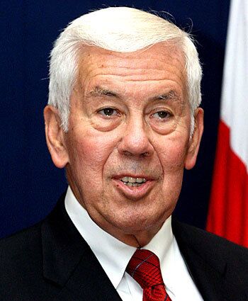 A possible secretary of State: Sen. Richard G. Lugar (R-Ind.), whom Obama has credited with shaping his foreign policy philosophy.